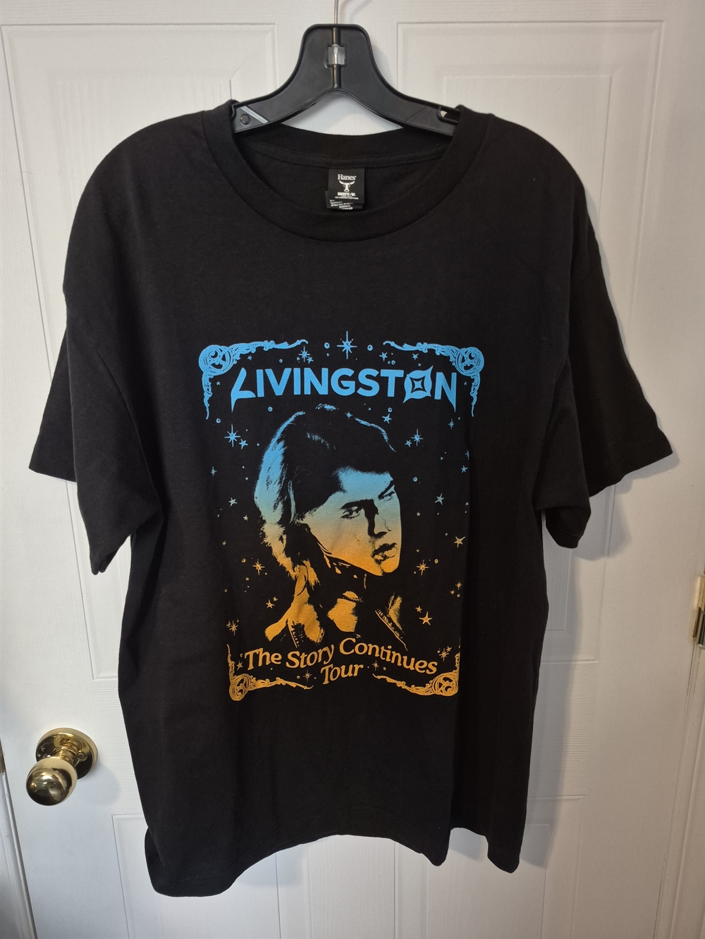 Livingston Concert Tour Shirt 2025 The Story Continues Graphic Tee Black Large